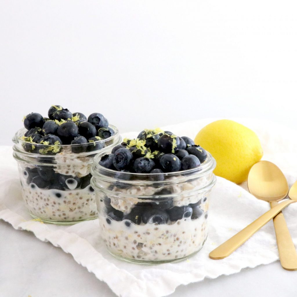 Lemon Blueberry Overnight Oats Limoneira