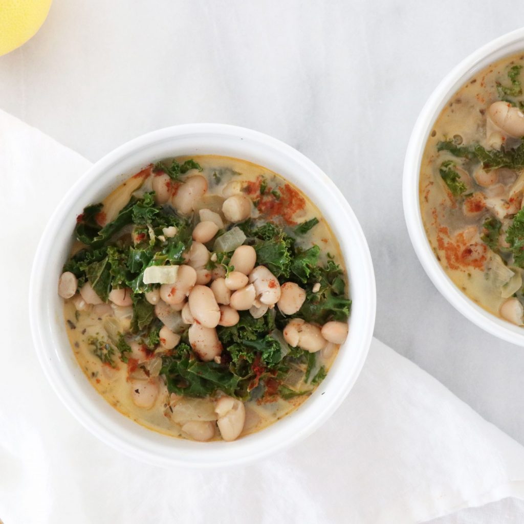 Creamy Lemon White Bean Kale Soup Limoneira