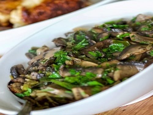 Lemon Basil Mushrooms