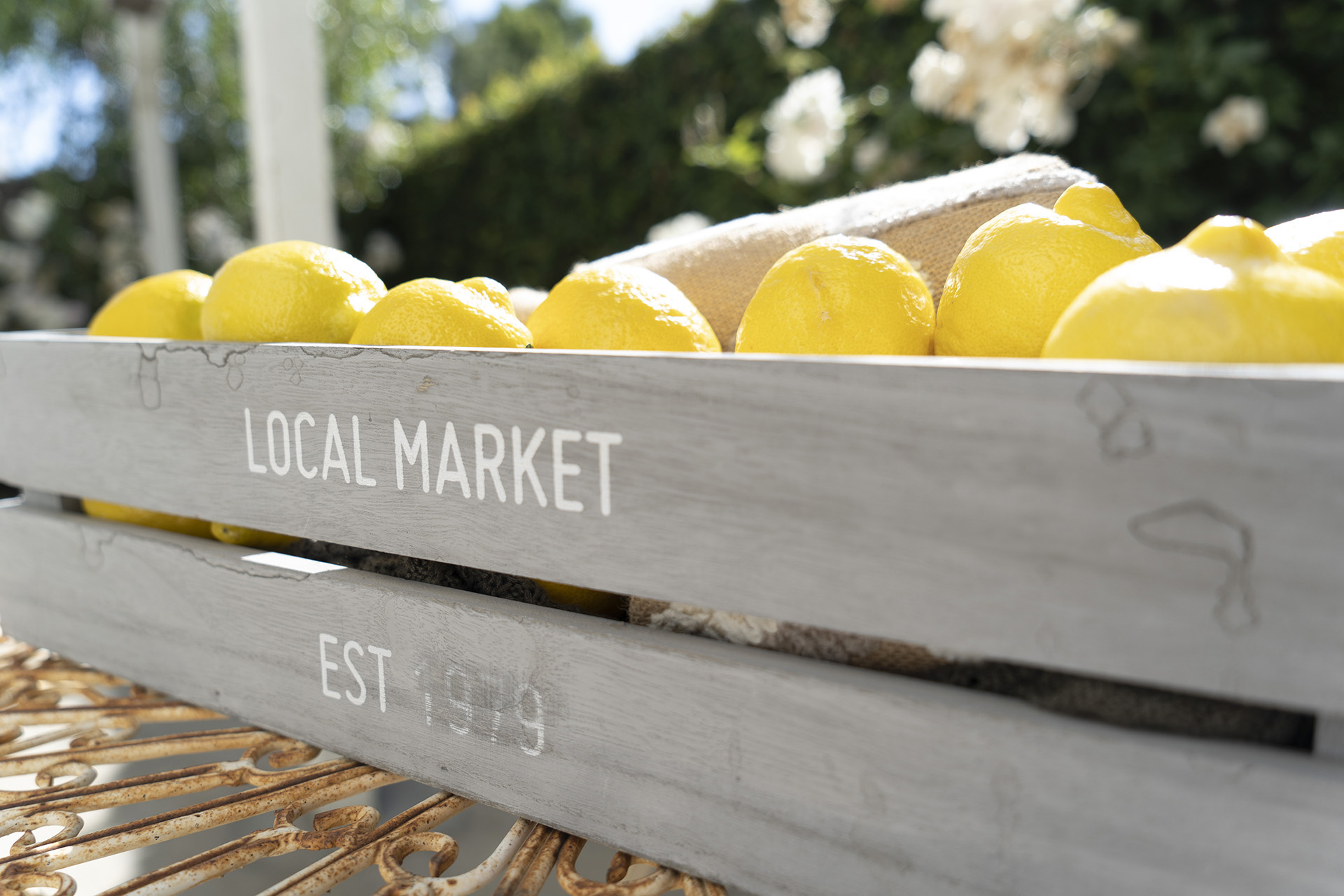 Limoneira Lemons in Market Crate